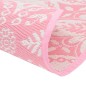 vidaXL Alfombra de exterior PP rosa Ø160 cm vidaXL Alfombra de exterior PP rosa Ø160 cm