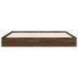 vidaXL Estructura de cama madera de ingeniería marrón roble 120x190 cm