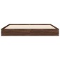 vidaXL Estructura de cama madera de ingeniería marrón roble 140x190 cm vidaXL Estructura de cama madera de ingeniería marrón roble 140x190 cm