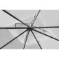 vidaXL Cenador con techo 3x3 m blanco crema