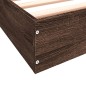 vidaXL Estructura de cama madera de ingeniería marrón roble 140x190 cm vidaXL Estructura de cama madera de ingeniería marrón roble 140x190 cm
