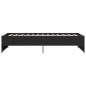 vidaXL Estructura de cama madera de ingeniería y metal negra 90x190 cm vidaXL Estructura de cama madera de ingeniería y metal negra 90x190 cm