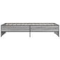 vidaXL Estructura cama madera ingeniería metal gris Sonoma 90x200 cm vidaXL Estructura cama madera ingeniería metal gris Sonoma 90x200 cm