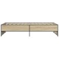 vidaXL Estructura cama madera ingeniería metal roble Sonoma 75x190 cm vidaXL Estructura cama madera ingeniería metal roble Sonoma 75x190 cm