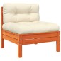 vidaXL Juego sofás jardín 10 pzas con conjines madera pino marrón cera vidaXL Juego sofás jardín 10 pzas con conjines madera pino marrón cera