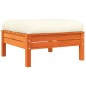 vidaXL Juego sofás jardín 10 pzas con conjines madera pino marrón cera vidaXL Juego sofás jardín 10 pzas con conjines madera pino marrón cera