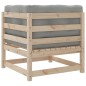 vidaXL Juego de sofás de jardín 8 pzas con conjines madera maciza pino vidaXL Juego de sofás de jardín 8 pzas con conjines madera maciza pino