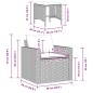 vidaXL Set de sofás de jardín 4 pzas y cojines ratán sintético gris vidaXL Set de sofás de jardín 4 pzas y cojines ratán sintético gris