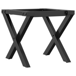 vidaXL Patas de mesa de centro estructura X hierro fundido 40x40x33 cm