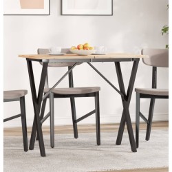 vidaXL Patas de mesa de comedor estructura X hierro fundido 80x40x73cm