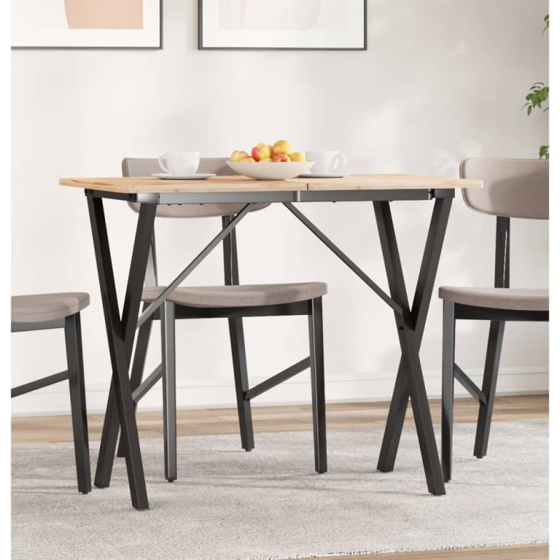 vidaXL Patas de mesa de comedor estructura X hierro fundido 80x40x73cm vidaXL Patas de mesa de comedor estructura X hierro fundido 80x40x73cm