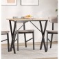 vidaXL Patas de mesa de comedor estructura X hierro fundido 80x40x73cm vidaXL Patas de mesa de comedor estructura X hierro fundido 80x40x73cm