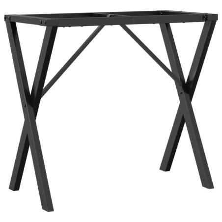 vidaXL Patas de mesa de comedor estructura X hierro fundido 80x40x73cm
