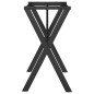 vidaXL Patas de mesa de comedor estructura X hierro fundido 80x40x73cm vidaXL Patas de mesa de comedor estructura X hierro fundido 80x40x73cm