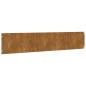 vidaXL Bordes de césped acero corten flexible 10 piezas 20x103 cm vidaXL Bordes de césped acero corten flexible 10 piezas 20x103 cm