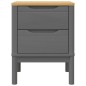 vidaXL Mesita de noche FLORO madera maciza de pino gris 45x39x57 cm vidaXL Mesita de noche FLORO madera maciza de pino gris 45x39x57 cm