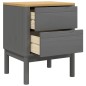 vidaXL Mesita de noche FLORO madera maciza de pino gris 45x39x57 cm vidaXL Mesita de noche FLORO madera maciza de pino gris 45x39x57 cm