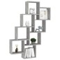 vidaXL Estante cubo de pared contrachapado gris hormigón 90x15x119 cm vidaXL Estante cubo de pared contrachapado gris hormigón 90x15x119 cm