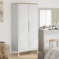 vidaXL Armario FLORO madera maciza de pino blanco 77x53x171 cm vidaXL Armario FLORO madera maciza de pino blanco 77x53x171 cm