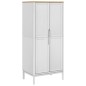 vidaXL Armario FLORO madera maciza de pino blanco 77x53x171 cm vidaXL Armario FLORO madera maciza de pino blanco 77x53x171 cm