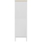 vidaXL Armario FLORO madera maciza de pino blanco 77x53x171 cm vidaXL Armario FLORO madera maciza de pino blanco 77x53x171 cm