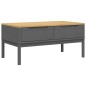 vidaXL Mesa de centro FLORO madera maciza de pino gris 99x55,5x45 cm vidaXL Mesa de centro FLORO madera maciza de pino gris 99x55,5x45 cm