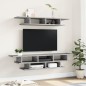 vidaXL Muebles de TV de pared madera de ingeniería gris Sonoma vidaXL Muebles de TV de pared madera de ingeniería gris Sonoma