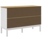 vidaXL Cómoda cajonera FLORO madera maciza de pino blanco vidaXL Cómoda cajonera FLORO madera maciza de pino blanco