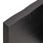 vidaXL Estante pared madera roble tratada marrón oscuro 120x60x(2-4)cm vidaXL Estante pared madera roble tratada marrón oscuro 120x60x(2-4)cm
