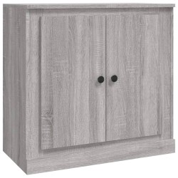 vidaXL Aparador de madera contrachapada gris Sonoma 70x35,5x67,5 cm