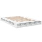 vidaXL Estructura de cama madera de ingeniería blanca 160x200 cm vidaXL Estructura de cama madera de ingeniería blanca 160x200 cm