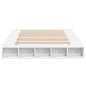 vidaXL Estructura de cama madera de ingeniería blanca 150x200 cm