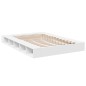 vidaXL Estructura de cama madera de ingeniería blanca 150x200 cm