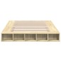 vidaXL Estructura de cama madera de ingeniería roble Sonoma 160x200 cm vidaXL Estructura de cama madera de ingeniería roble Sonoma 160x200 cm