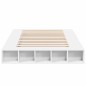 vidaXL Estructura de cama madera de ingeniería blanca 140x190 cm