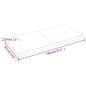 vidaXL Estante pared madera roble tratada marrón oscuro 120x60x(2-4)cm vidaXL Estante pared madera roble tratada marrón oscuro 120x60x(2-4)cm