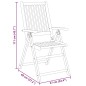 vidaXL Juego de comedor de jardín 3 piezas madera maciza de acacia vidaXL Juego de comedor de jardín 3 piezas madera maciza de acacia