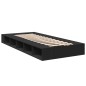vidaXL Estructura de cama madera de ingeniería negra 100x200 cm vidaXL Estructura de cama madera de ingeniería negra 100x200 cm