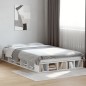 vidaXL Estructura de cama madera de ingeniería blanca 135x190 cm vidaXL Estructura de cama madera de ingeniería blanca 135x190 cm