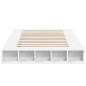 vidaXL Estructura de cama madera de ingeniería blanca 135x190 cm vidaXL Estructura de cama madera de ingeniería blanca 135x190 cm