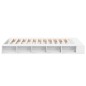 vidaXL Estructura de cama madera de ingeniería blanca 135x190 cm vidaXL Estructura de cama madera de ingeniería blanca 135x190 cm
