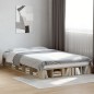 vidaXL Estructura de cama madera de ingeniería roble Sonoma 120x190 cm vidaXL Estructura de cama madera de ingeniería roble Sonoma 120x190 cm