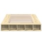 vidaXL Estructura de cama madera de ingeniería roble Sonoma 120x190 cm vidaXL Estructura de cama madera de ingeniería roble Sonoma 120x190 cm