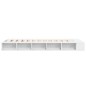 vidaXL Estructura de cama madera de ingeniería blanca 90x190 cm
