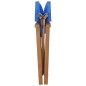 vidaXL Silla de director madera maciza de teca azul vidaXL Silla de director madera maciza de teca azul