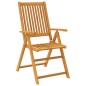 vidaXL Juego de comedor de jardín 5 piezas madera maciza de acacia vidaXL Juego de comedor de jardín 5 piezas madera maciza de acacia