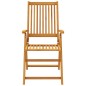 vidaXL Juego de comedor de jardín 5 piezas madera maciza de acacia vidaXL Juego de comedor de jardín 5 piezas madera maciza de acacia