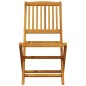 vidaXL Set de comedor de jardín plegable 5 pzas madera maciza acacia vidaXL Set de comedor de jardín plegable 5 pzas madera maciza acacia