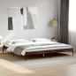 vidaXL Estructura cama madera ingeniería metal marrón roble 180x200 cm vidaXL Estructura cama madera ingeniería metal marrón roble 180x200 cm