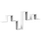 vidaXL Estantería de pared madera de ingeniería blanco 104,5x10x43 cm vidaXL Estantería de pared madera de ingeniería blanco 104,5x10x43 cm